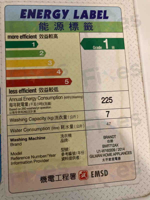 洗衣中E60故障停擺，這部Brandt BWF系列洗衣機碳刷為何全耗盡？🤔