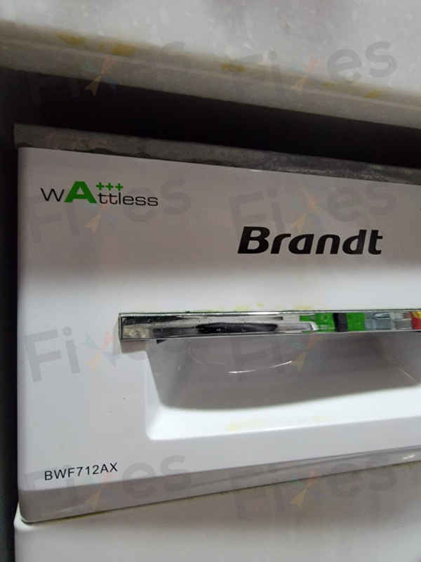 出現故障碼E60，噪音不斷🔊Brandt白朗牌前置式洗衣機出現故障碼E60 BWF712AX