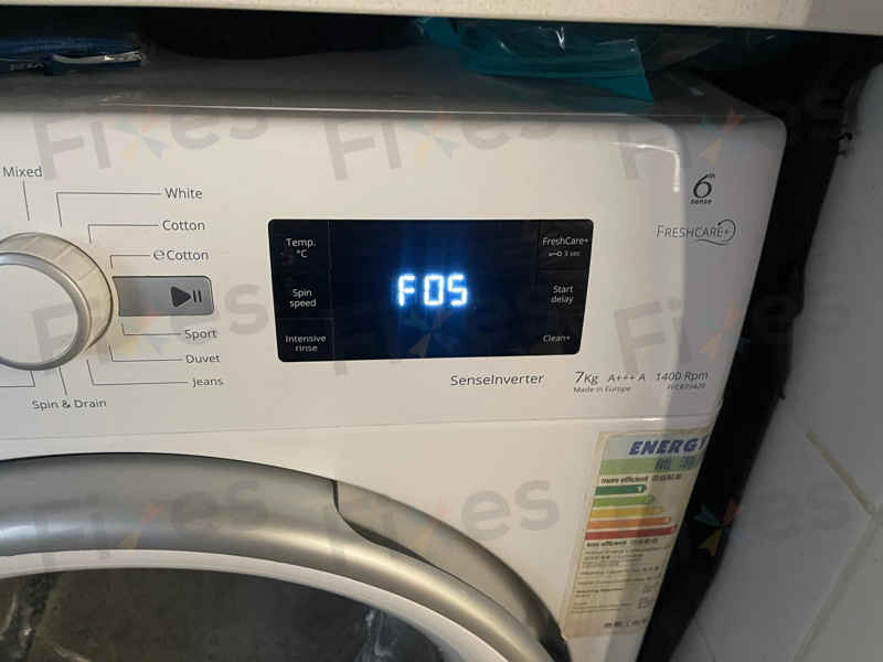 出現故障碼F05,無法排水順暢🚫Whirlpool惠而浦前置式洗衣機 FFCR70420
