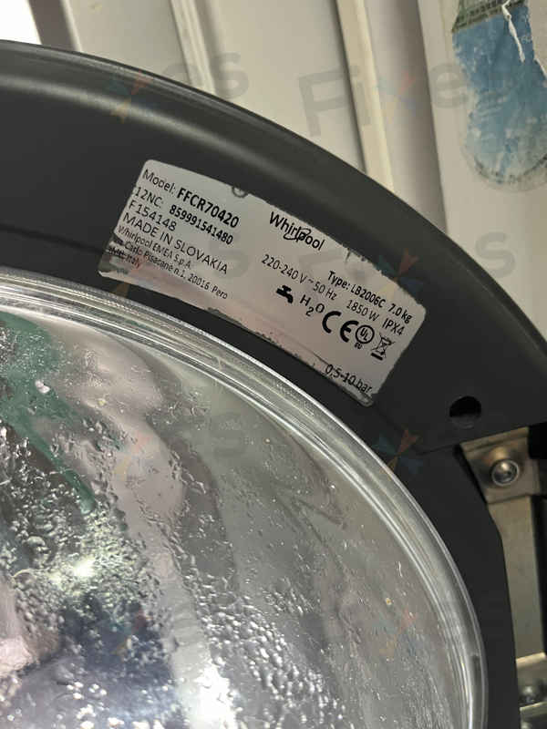 出現故障碼F05，排水故障😵Whirlpool惠而浦前置式洗衣機 FFCR70420