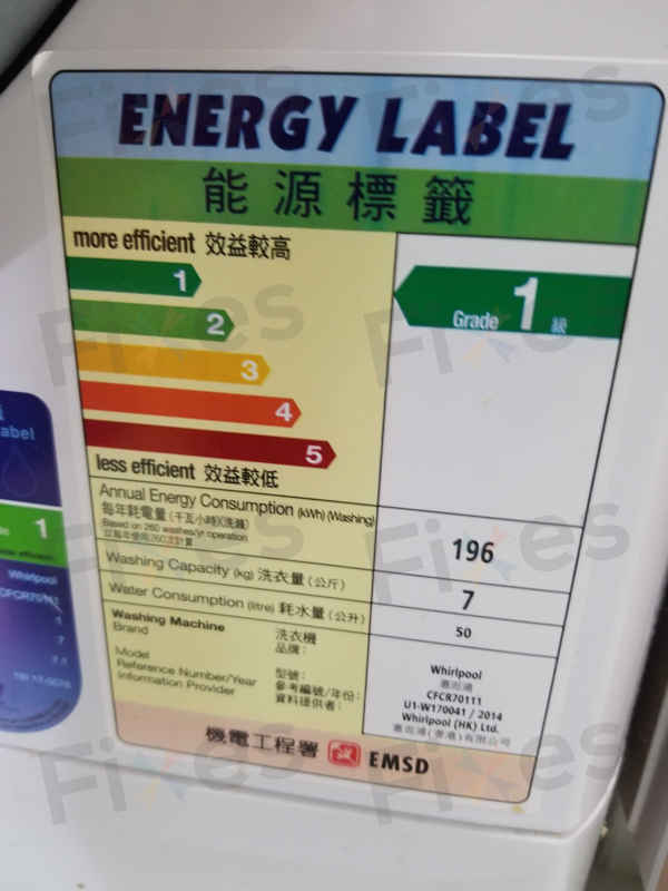 出現故障碼F05💦Whirlpool惠而浦前置式洗衣機 CFCR70111