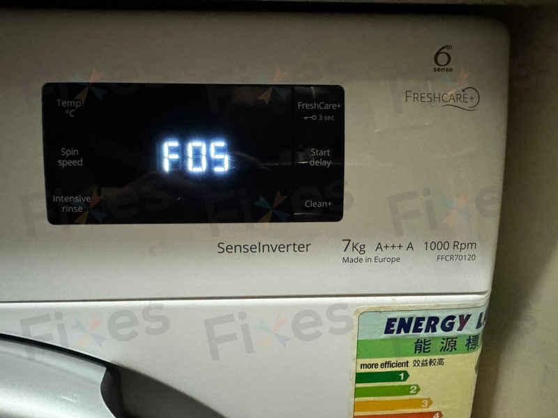 出現故障碼F05🌀Whirlpool惠而浦前置式洗衣機 FFCR70120