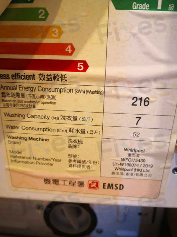 出現故障碼F05😵Whirlpool惠而浦二合一洗衣乾衣機 WFCI75430