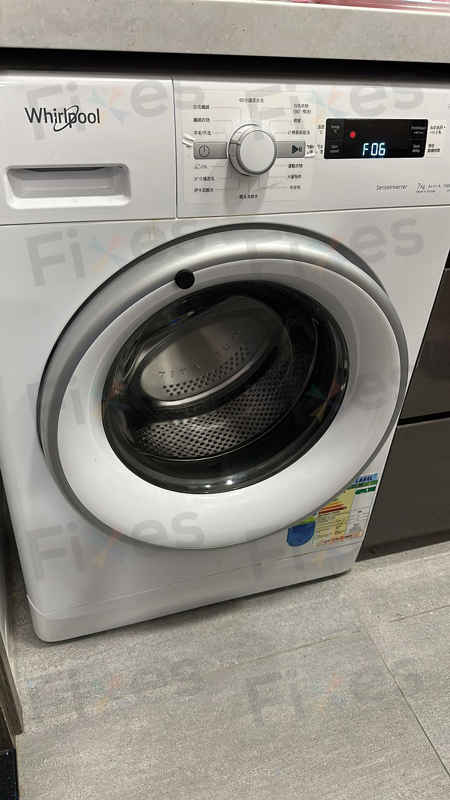 出現故障碼F06,另外曾經漏水🔧Whirlpool惠而浦前置式洗衣機 CFCR70111