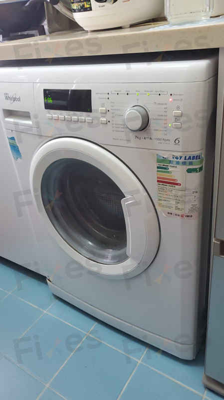 出現故障碼F06，摩打碳刷問題😵Whirlpool惠而浦前置式洗衣機 AWC7103D