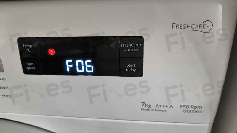 惠而浦「CFCR系列」洗衣機門鎖掣故障：3分鐘了解F06故障碼 ⚡