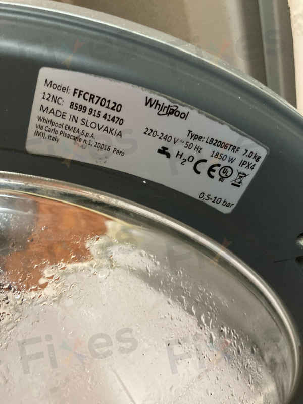 出現故障碼F06，門鎖死解決😊Whirlpool惠而浦前置式洗衣機 FFCR70120