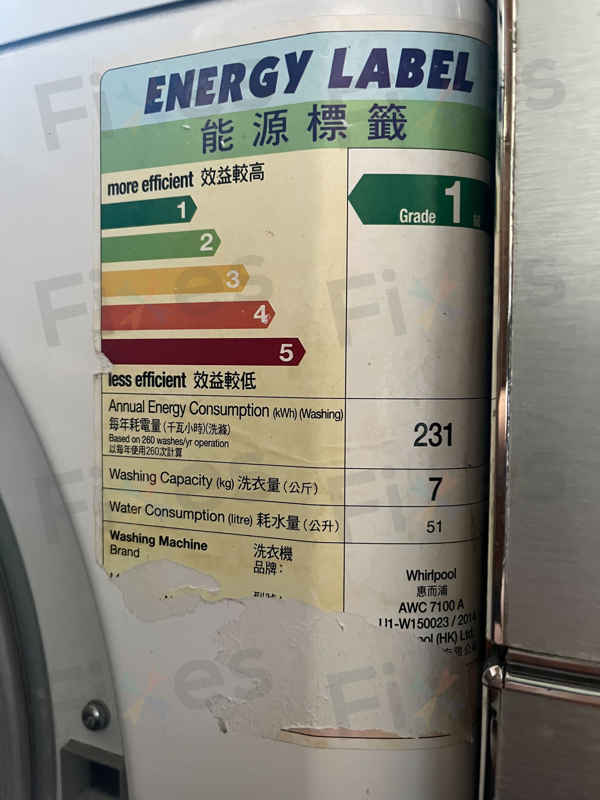出現故障碼F06,燈號異常🔦Whirlpool惠而浦前置式洗衣機 AWC7100A