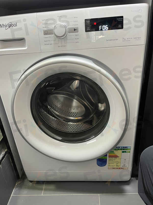 出現故障碼F06,門鎖掣問題🔐Whirlpool惠而浦前置式洗衣機 CFCR70111