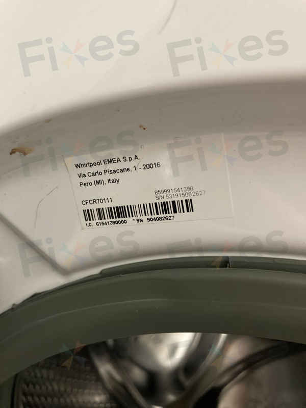 出現故障碼F06,門鎖問題😵Whirlpool惠而浦前置式洗衣機 CFCR70111