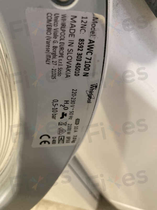 出現故障碼F06🔨惠而浦前置式洗衣機 AWC7100N