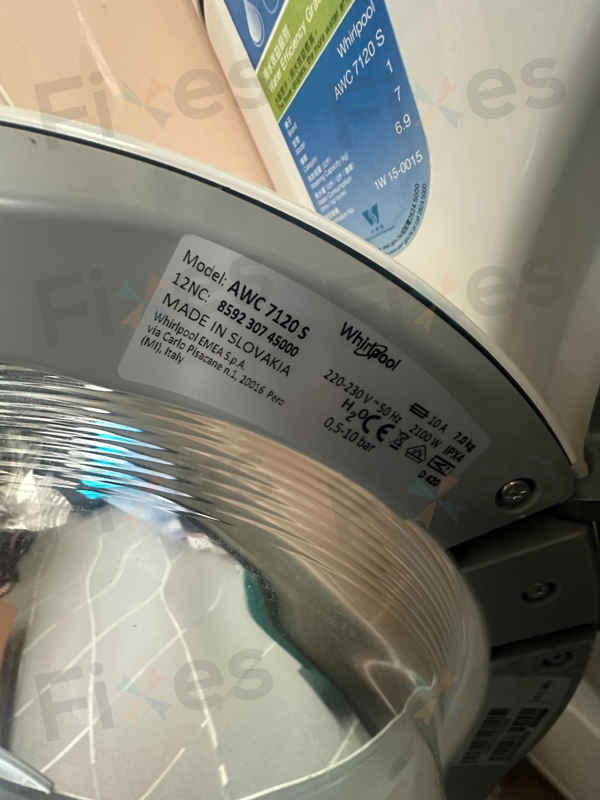 出現故障碼F06🔧Whirlpool惠而浦前置式洗衣機 AWC7120S