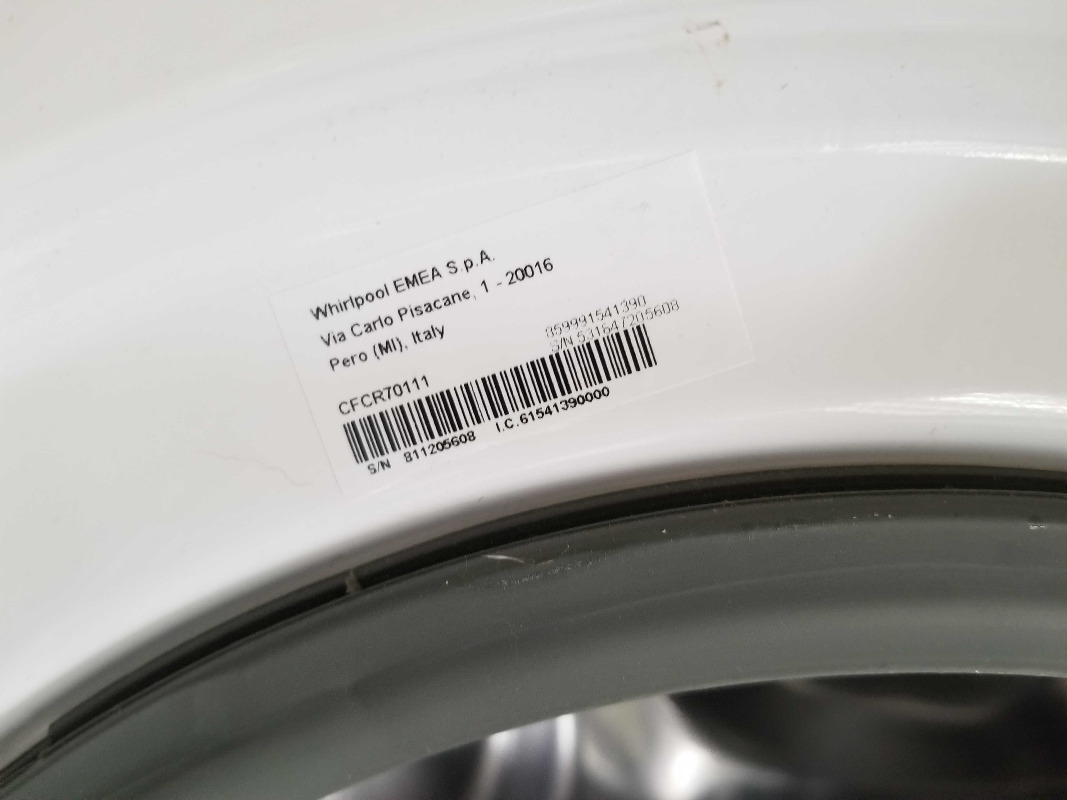 出現故障碼F06🚫Whirlpool惠而浦前置式洗衣機 CFCR70111