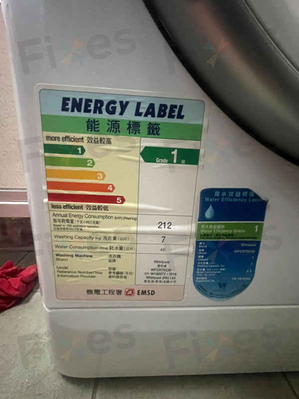 客人取出被困衣物，這部惠而浦WFCR系列洗衣機F06門鎖掣如何因潮濕失效？🌿
