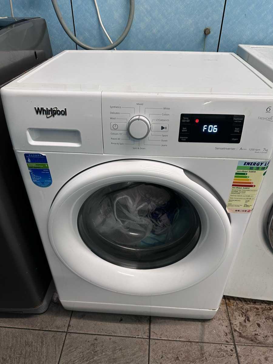 出現故障碼F06🔐Whirlpool惠而浦前置式洗衣機 WFCR86430