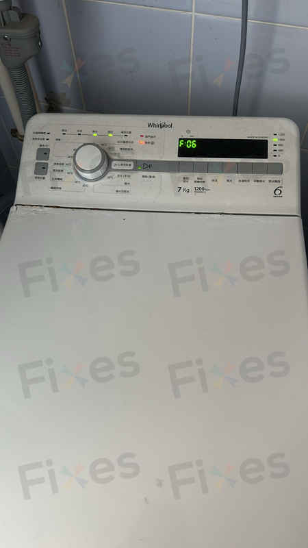 這部Whirlpool TDLR系列洗衣機F06代碼急停之謎：暗斷線路如何排除？🔍