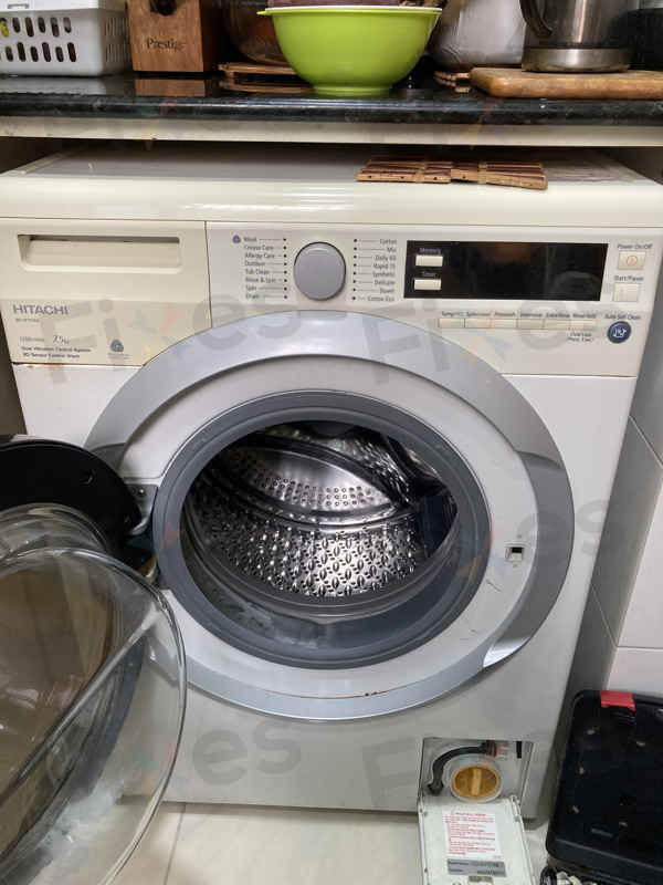 出現故障碼F25,中途停機⛔Hitachi日立前置式洗衣機 BDW75TAE