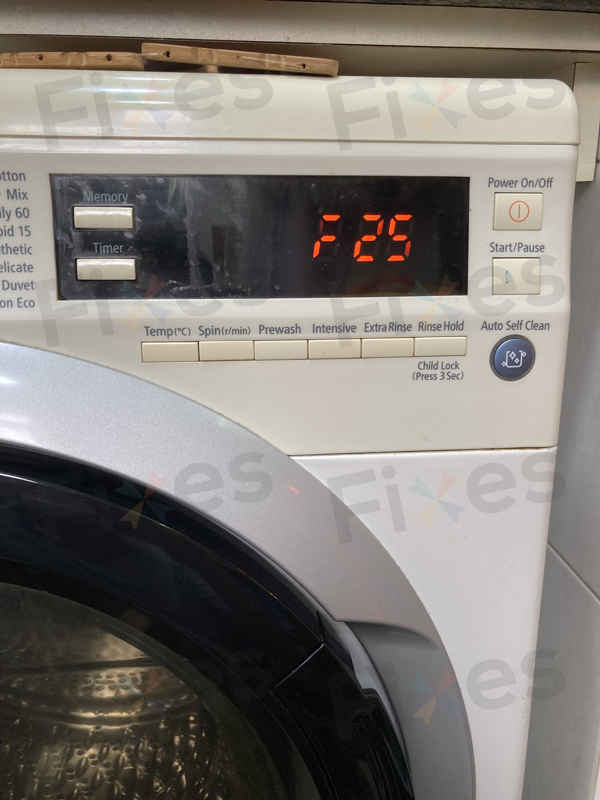 出現故障碼F25,中途停機⛔Hitachi日立前置式洗衣機 BDW75TAE