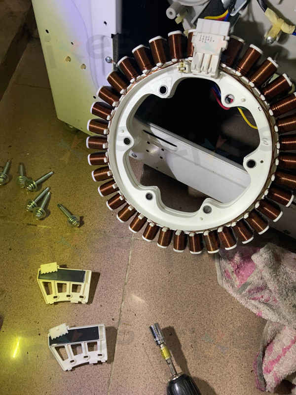 出現兩個故障碼，LE及DE😱LG前置式洗衣機 WFN1007MW