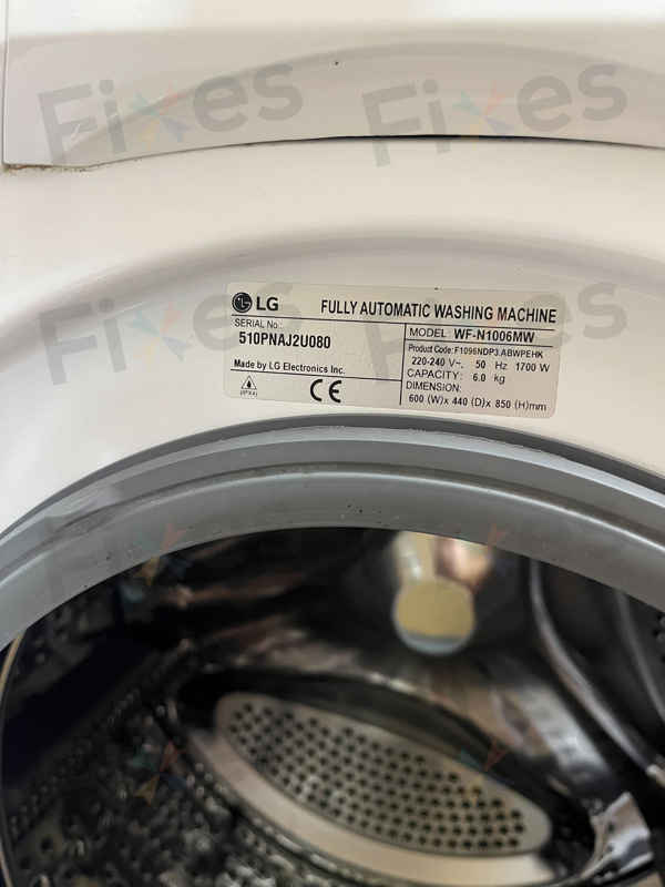 出現故障碼LE，無法運轉🔧LG前置式洗衣機 WFN1006MW