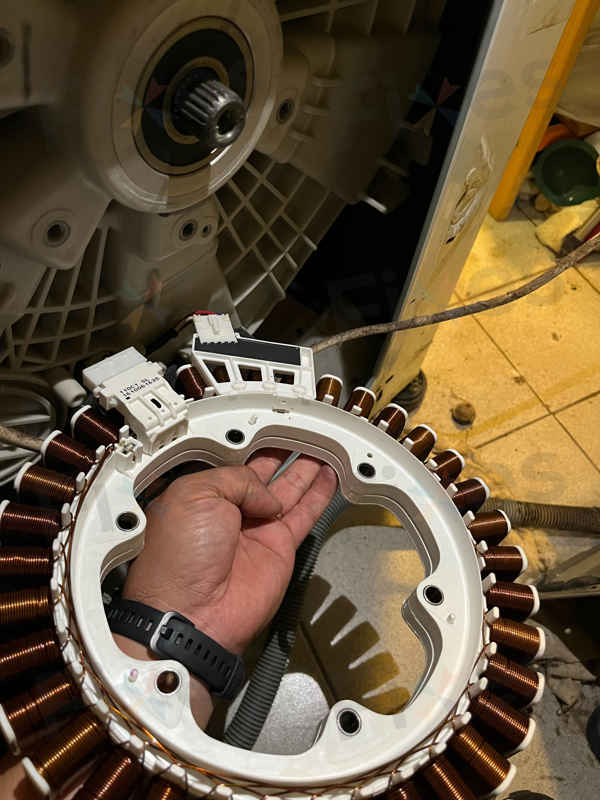 轉動不了出現故障碼LE🔧LG前置式洗衣機 WF1207MW