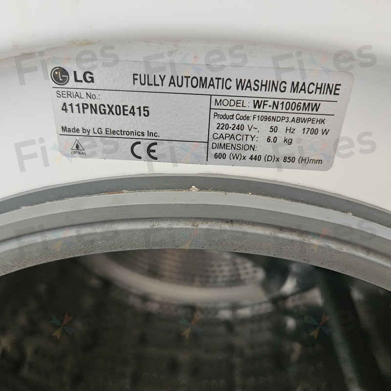 狹窄廚房實錄:師傅現場解決這部LG WFN系列洗衣機LE故障碼🔍