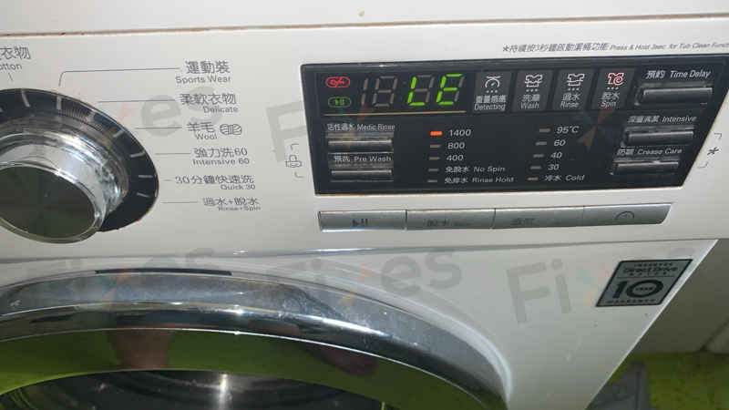 出現故障碼LE，洗衣不轉動🔧LG前置式洗衣機 WFN1408MW