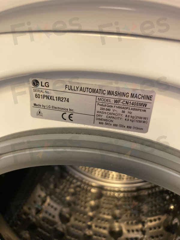 出現故障碼LE，不能運作🚨 LG前置式洗衣機 WFCN1408MW