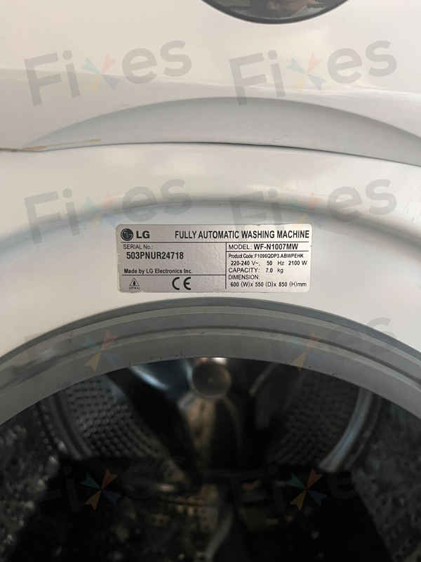出現故障碼OE😥LG前置式洗衣機 WFN1007MW