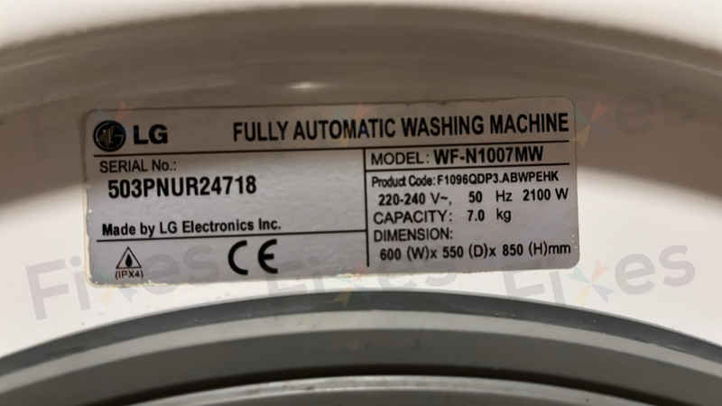 出現故障碼OE😥LG前置式洗衣機 WFN1007MW