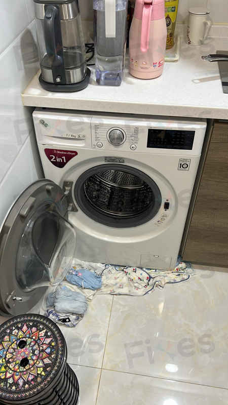 出現故障碼OE,不排水🌀LG二合一洗衣乾衣機 WFC1207C3W