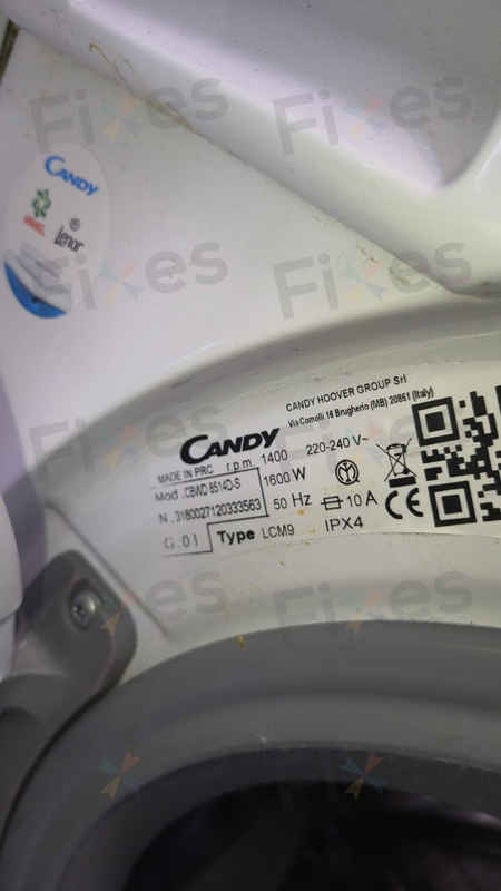 Candy 前置式洗衣機排水時好時壞 — 清出硬幣橡筋後更換老化排水泵