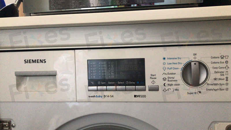 出現故障碼E01，漏水問題導致⚙️Siemens西門子二合一洗衣乾衣機 WK14D540HK/05