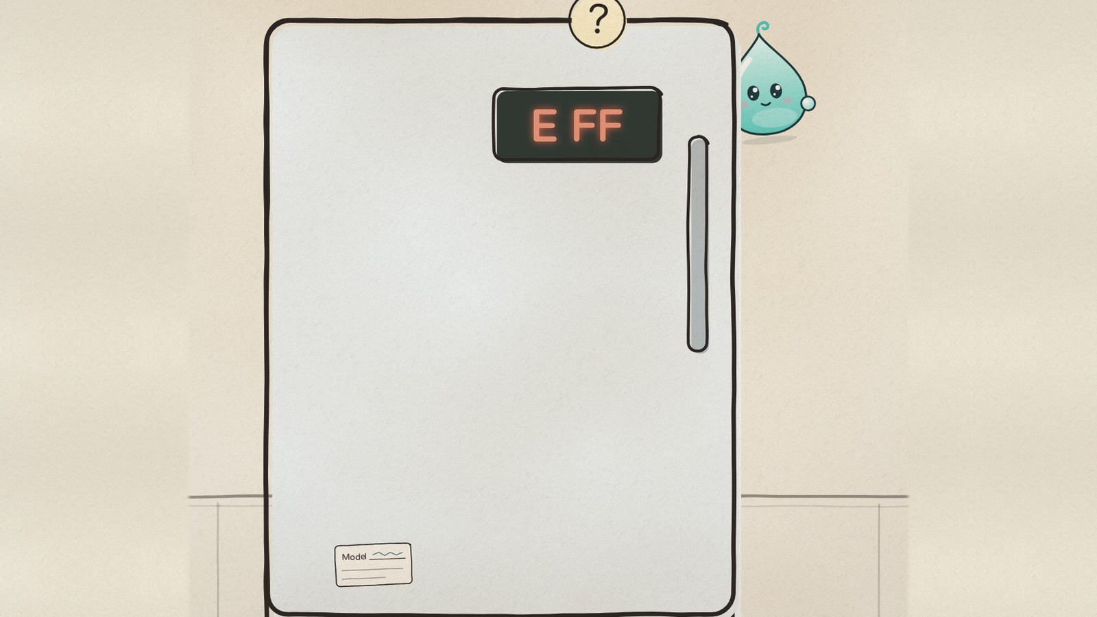 LG 雪櫃顯示 E FF,上格唔凍?