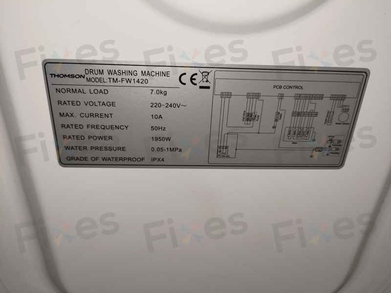 機內有水,出現故障碼E21💧Thomson湯笙牌前置式洗衣機 TMFW1420