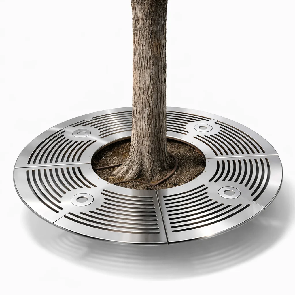 UrbanRoot INOX Tree grate made of stainless steel
