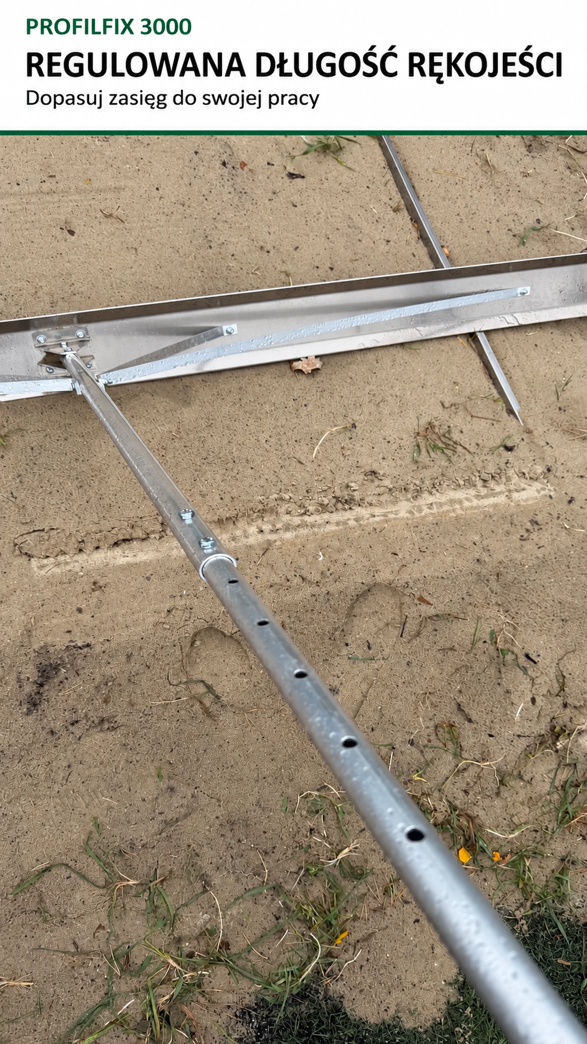 PROFILFIX 3000 – 2in1 rankinė trinkelių klojimo liniuotė iš aviacinio aliuminio pagrindo profiliavimui 2in1 3