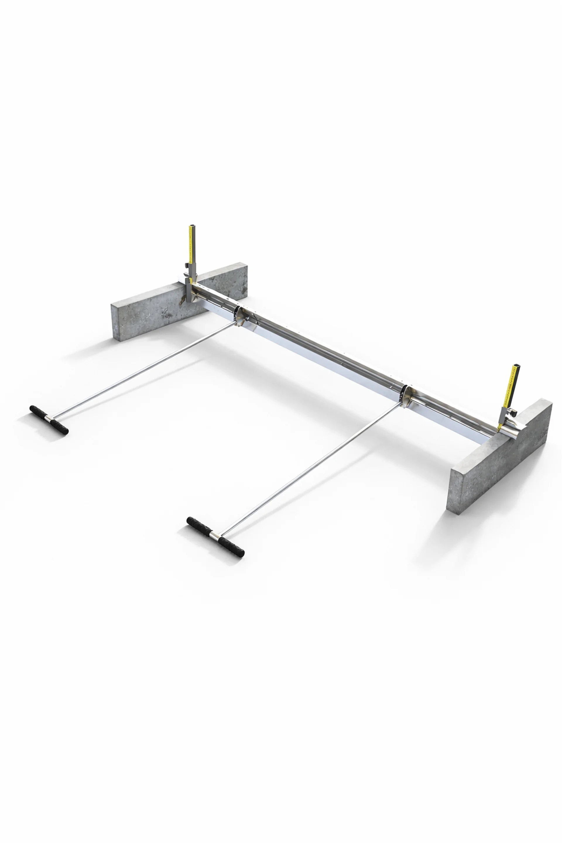 FormFix DUAL Manual stainless steel screeding rail with dual rollers