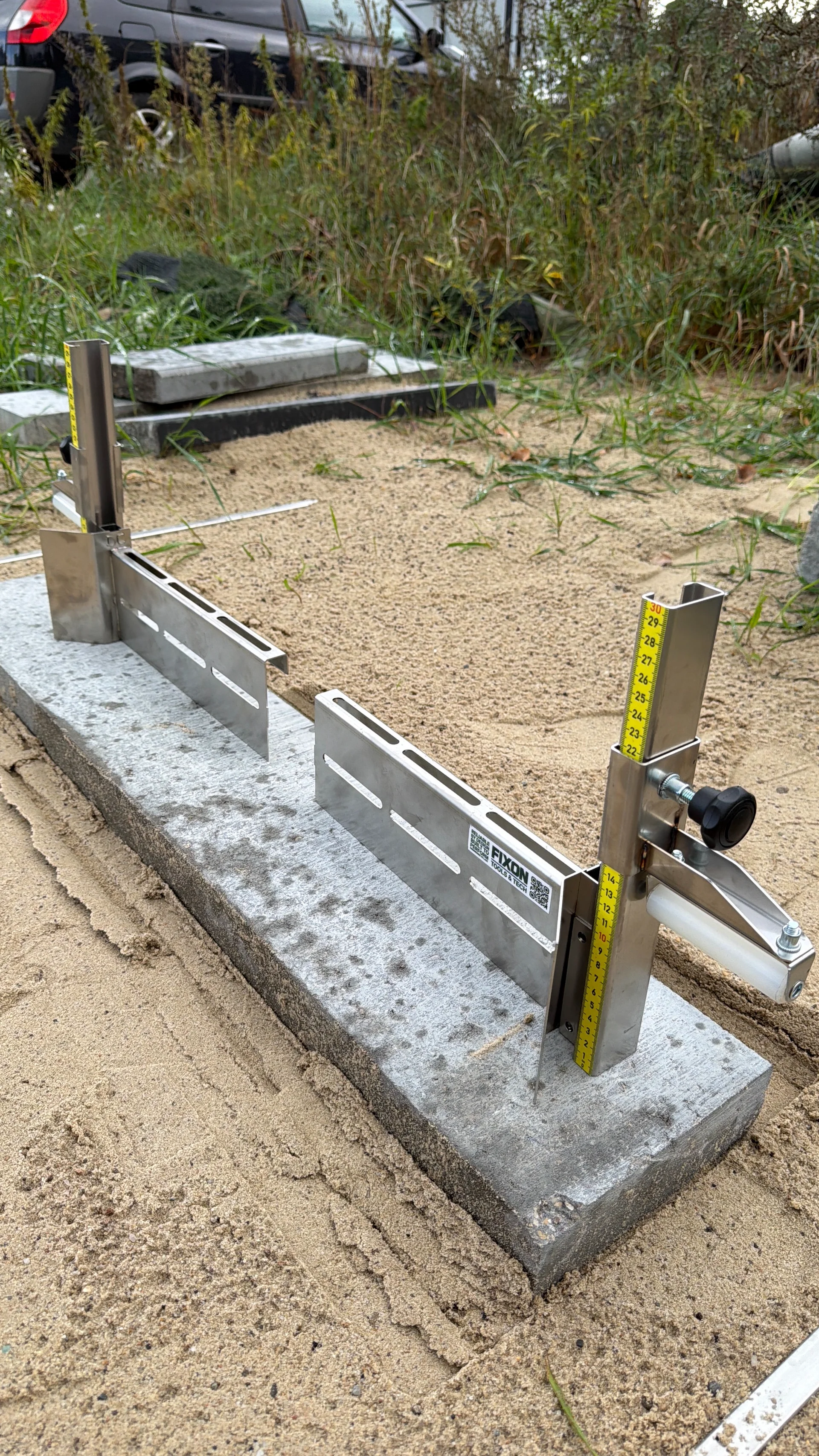 FLATFIX SLIDE — sett med vater-adaptere med høyde- og breddejustering opp til 25 cm 7