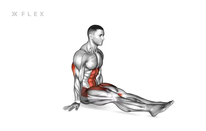 L-sit on the floor