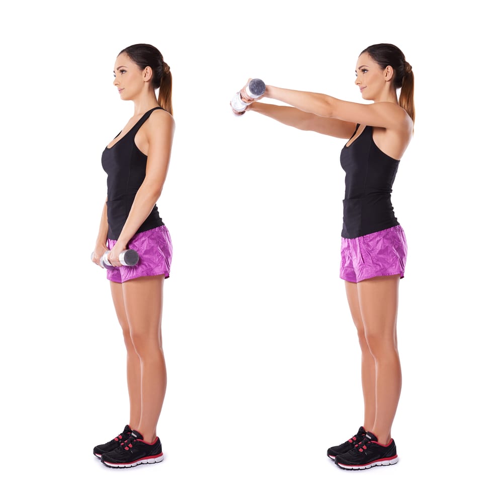 Dumbbell front raise