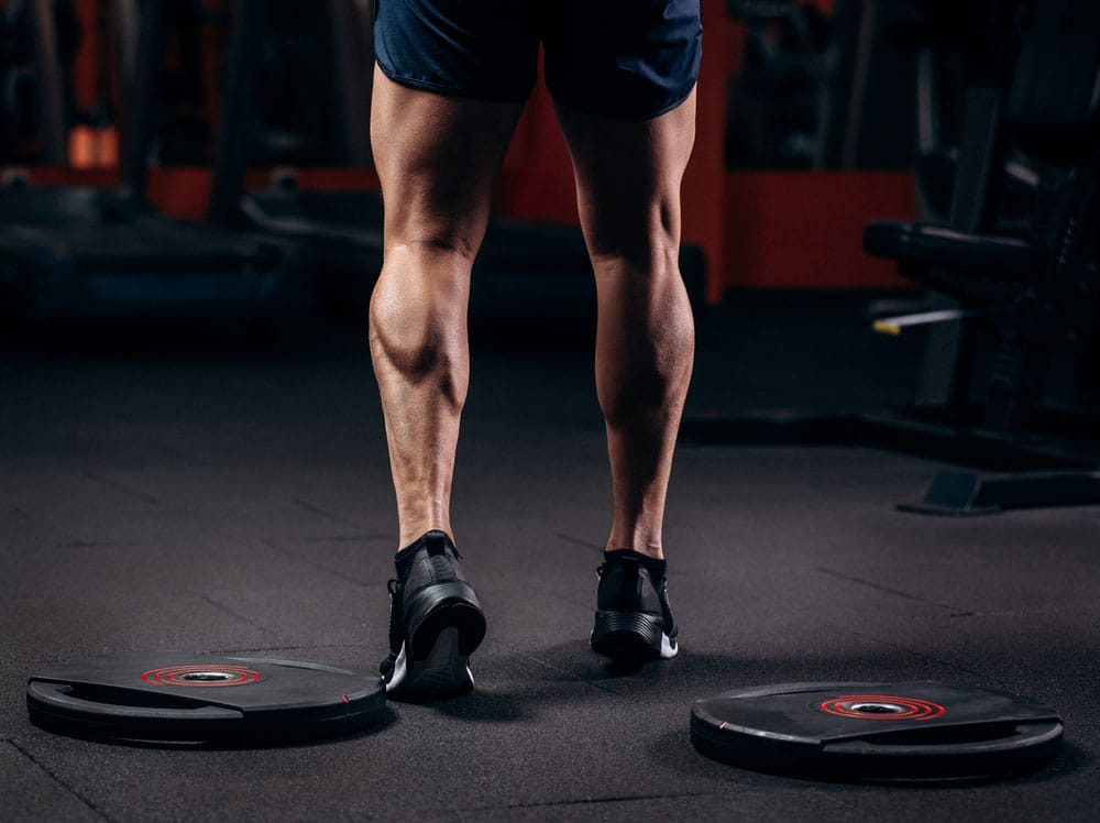 Guy with strong calves