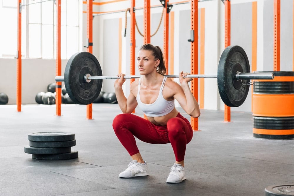 Woman doing squat