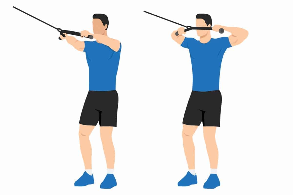 Face pull exercise steps