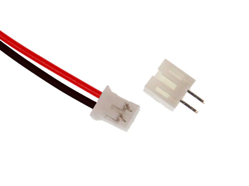 JST 2.0 2-pin connector plug with wire