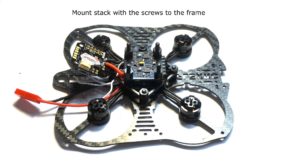 frame with motors and fc installed