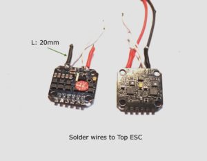 top esc with first set of wires