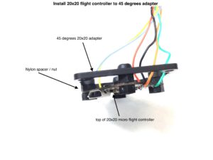 How to assemble FlexRC Mini Core - install flight controller to carbon fiber adapter