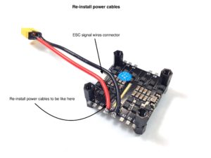 How to assemble FlexRC Mini Core - reinstall power cables