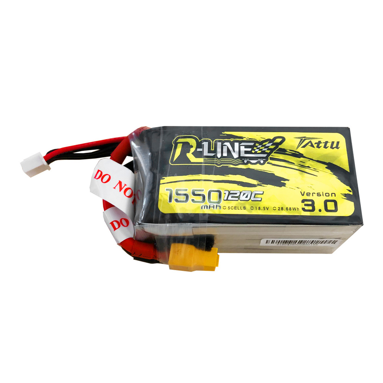 Batterie LiPo 4S 1550 mAh 120C R-Line V3 - Tattu